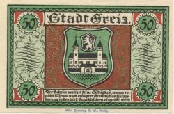 Greiz - Stadt - 5.9.1921 - 50 Pfennig