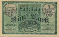 Greiz und Zeulenroda - Städte - 1.11.1918 - 5 Mark