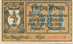 Greußen - Stadt - 1921 - 50 Pfennig