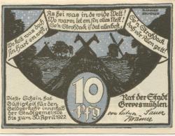 Grevesmühlen - Stadt - - 30.4.1922 - 10 Pfennig
