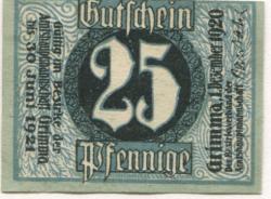 Grimma - Amtshauptmannschaft - 1.12.1920 - 30.6.1921 - 25 Pfennig