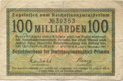 Grimma - Amtshauptmannschaft - 2.11.1923 - 100 Milliarden Mark