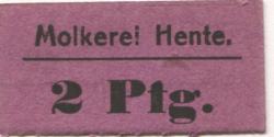 Groitzsch - Hente, Molkerei - -- - 2 Pfennig