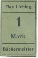 Groitzsch - Liebing, E. Max. Bäckermeister - -- - 1 Mark