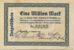 Groitzsch - Schmidt, Gebrüder - 15.8.1923 - 1 Million Mark