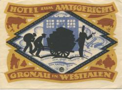 Gronau - Hotel zum Amtsgericht - 1921 - 1 Mark