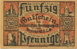 Großalmerode - Detaillisten-Vereinigung der Bezirke Witzenhausen, Oberkaufungen, Lichtenau, Großalmerode eV - -- - 50 Pfennig