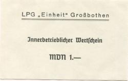 Großbothen - LPG Einheit - -- - 1 Mark