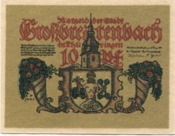 Großbreitenbach - Stadt - 20.8.1921 - 10 Pfennig