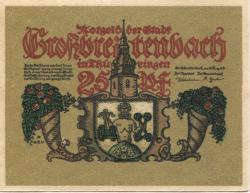 Großbreitenbach - Stadt - 20.8.1921 - 25 Pfennig