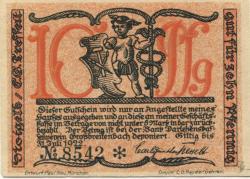 Großbreitenbach - Tresselt, Carl Günther, Kleinkunstindustrie - - 31.7.1922 - 10 Pfennig