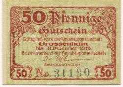 Großenhain - Amtshauptmannschaft - - 31.12.1919 - 50 Pfennig