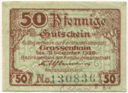 Großenhain - Amtshauptmannschaft - - 31.12.1920 - 50 Pfennig