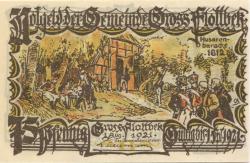 Groß-Flottbek (heute: Hamburg) - Gemeinde - 1.6.1921 - 1.9.1921 - 75 Pfennig