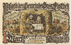 Groß-Flottbek (heute: Hamburg) - Gemeinde - 1.6.1921 - 1.9.1921 - 1 Mark
