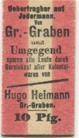 Groß-Graben (heute: PL-Twardogora/Grabowno Wielkie) - Heimann, Hugo, Kolonialwaren - -- - 10 Pfennig