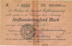 Großhartmannsdorf - Sparkasse - 17.8.1923 - 500000 Mark