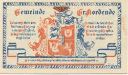 Groß-Nordende - Gemeinde - 1.9.1921 - 31.12.1921 - 1 Mark 