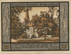 Großrudestedt - Gemeinde - 1.10.1921 - 75 Pfennig