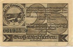 Groß-Wirschleben (heute: Plötzkau) - Gemeinde - 1.9.1921 - 25 Pfennig