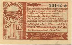 Groß-Wirschleben (heute: Plötzkau) - Gemeinde - 1.9.1921 - 1 Mark