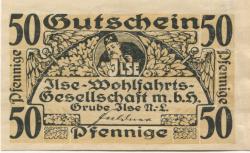 Grube Ilse (heute: Großräschen) - Ilse-Wohlfahrtsgesellschaft mbH - -- - 50 Pfennig