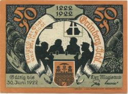 Grünberg (heute: PL-Zielona Gora) - Stadt - 1922 - 30.6.1922 - 50 Pfennig