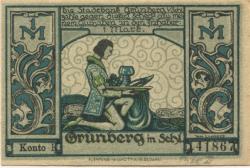 Grünberg (heute: PL-Zielona Gora) - Stadtbank - -- - 1 Mark