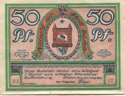 Güsten - Stadt - 1.8.1921 - 50 Pfennig