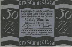 Güstrow - Stadt - 1.2.1922 - 50 Pfennig