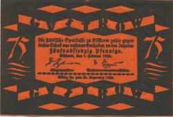 Güstrow - Stadt - 1.2.1922 - 75 Pfennig