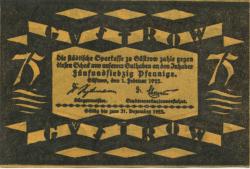 Güstrow - Stadt - 1.2.1922 - 75 Pfennig