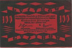 Güstrow - Stadt - 1.2.1922 - 100 Pfennig