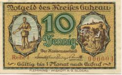 Guhrau (heute: PL-Gora) - Kreis - -- - 10 Pfennig