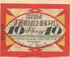 Hachenburg - Stadt - 1.6.1921 - 10 Pfennig 