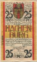 Hachenburg - Stadt - 1.6.1921 - 25 Pfennig 