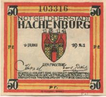 Hachenburg - Stadt - 1.6.1921 - 50 Pfennig 