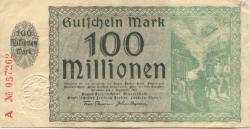 Hamborn (heute: Duisburg) - Thyssen-Hütte, August, Gewerkschaft, Gewerkschaften Friedrich Thyssen, Lohberg, Rhein I - 1.9.1923 - 31.3.1924 - 100 Millionen Mark