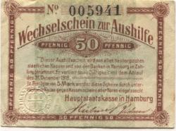 Hamburg - Staat - 20.3.1917 - 31.12.1918 - 50 Pfennig