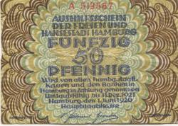 Hamburg - Staat - 1.6.1920 - 31.12.1921 - 50 Pfennig