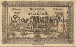 Hamburg - Stadt und Staat - 12.10.1923 - 1 Milliarde Mark