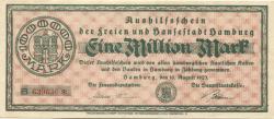 Hamburg - Stadt und Staat - 10.8.1923 - 1 Million Mark