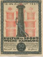 Hamburg - Kultur- und Sportwoche, Finanzausschuss und Geschäftsführung - 12.8.1921/24.8.1921 - 31.8.1921 - 50 Pfennig 