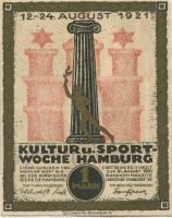 Hamburg - Kultur- und Sportwoche, Finanzausschuss und Geschäftsführung - 12.8.1921/24.8.1921 - 31.8.1921 - 1 Mark