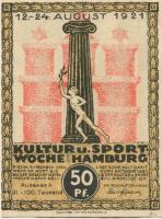 Hamburg - Kultur- und Sportwoche, Finanzausschuss und Geschäftsführung - 12.8.1921/24.8.1921 - 1.10.1921 - 50 Pfennig 