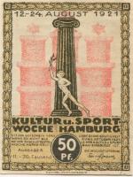 Hamburg - Kultur- und Sportwoche, Finanzausschuss und Geschäftsführung - 12.8.1921/24.8.1921 - 1.10.1921 - 50 Pfennig 