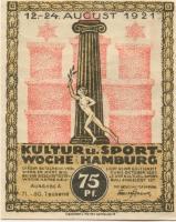 Hamburg - Kultur- und Sportwoche, Finanzausschuss und Geschäftsführung - 12.8.1921/24.8.1921 - 1.10.1921 - 75 Pfennig 