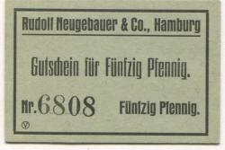 Hamburg - Neugebauer, Rudolf, & Co - -- - 50 Pfennig