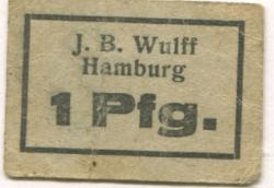 Hamburg - Wulff, J. B. - -- - 1 Pfennig