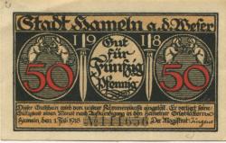 Hameln - Stadt - 1.7.1918 - 50 Pfennig
